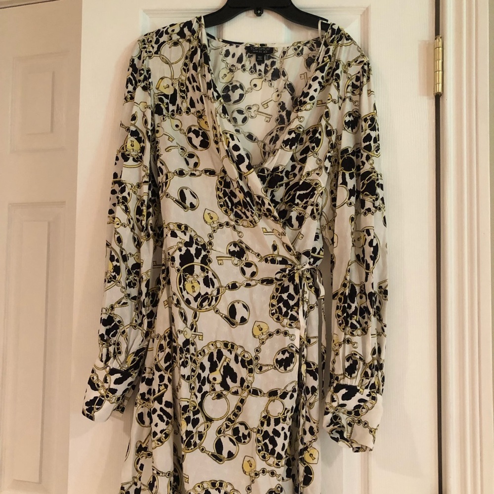 Topshop mini wrap dress